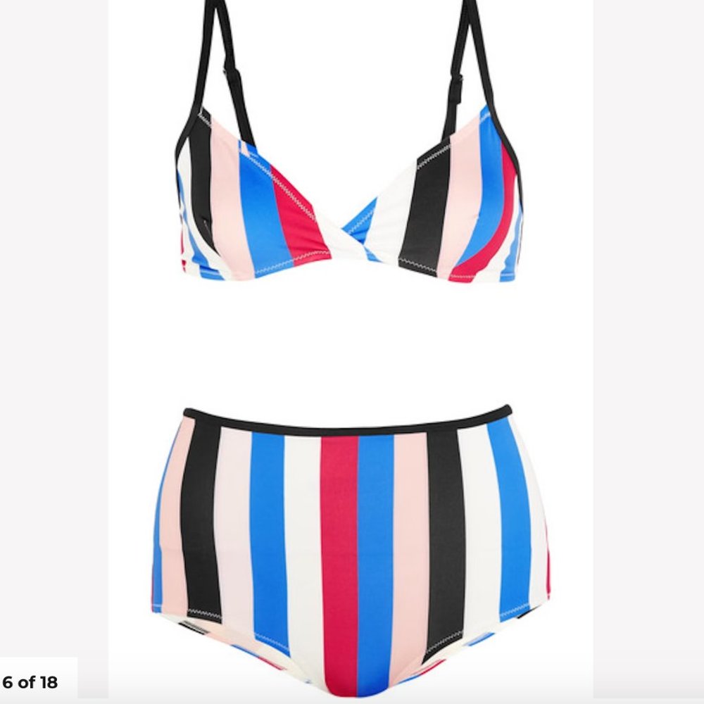 NWOT - Solid & Striped High Waisted Bikini